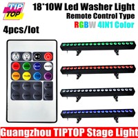 200W RGBW Led Wall Washer Indoor Flood Light 4IN1 18x10W White RED Blue Green Warranty CE Rohs