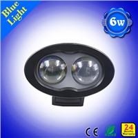 6w 110v Blue oval LED spot light for forklift safety light