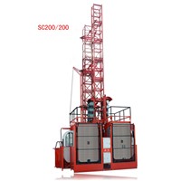 SC100/100 construction elevator with two cages