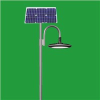Solar garden lighting pole