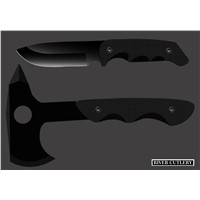 Hot Sale New Axe & Knife Set Order On Line Free Ship Quality Hunter Camping Knife G10 Handle Outdoor