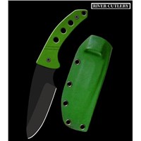 Hot Sale New Knife Quality Hunter Fixed Blade Knife Green G10 Handle Outdoor Camping Knife Tactical