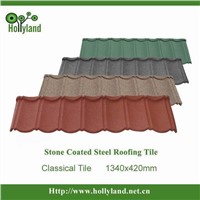 Safe installation stone coated metal roof tile