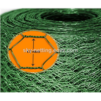 1 inch hole PVC coated chicken coop hexagonal wire mesh