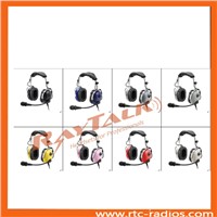 Wired communication PNR passive noise cancelling microphone aviation headset pilot professional