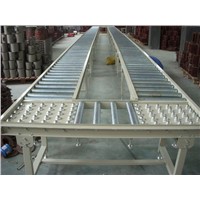 Gravity conveyor, roller conveyor, ball table