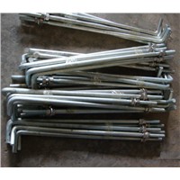 Outdoor lighting pole anchor bolts