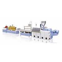 Small size PVC PP PE PC ABS profile extrusion line