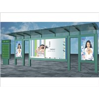 Stainless Steel Bus Stop Shelter (HS-BS-A002)