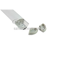 60 degree angle corner aluminum led profile for kitchen or closet lighting