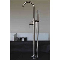 Cold and hot water bath faucet and shower