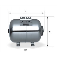 Scf19L-Scf100L Stainless Steel Horizontal Pressure Tanks for Pumps
