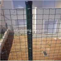 50*100mm Green Pvc Coated welded mesh euro fence