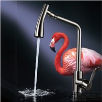 Deck Mounted Pull-Down Kitchen Faucet with On/Off Touch
