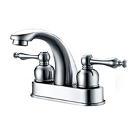 chrome 4 inch centerset basin faucet