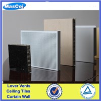 Aluminum honeycomb core composite wall panel