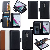 Lychee Folding Wallet Case Stand Leather Cover Bag W/ 7 Credit ID Card Slots for LG G4 H815 G4C14