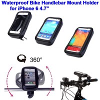 Waterproof Bicycle Bike Handlebar Stand Mount Holder Case for iPhone 6 6G 6S 4.7" iPhone6 IP6C63