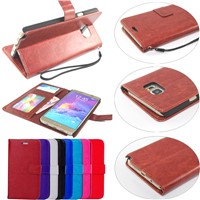 Wallet Stand Leather Case W/ Card Holders + Money Pocket Cover for Samsung Galaxy Note 5 SGN5C18