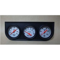 Utrema Triple Gauge Set, water temp/volt/oil press gauge