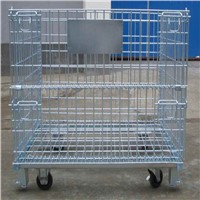 euro style wire mesh container  galvanized mesh container