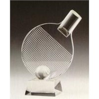 Badminton Crystal Trophy Award Sports Souvenirs