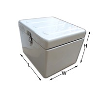 Fiberglass Food Delivery Box for Scooter and Bike Rubber Cushion Bike Delivery Boxes