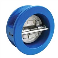 Wafer dual plated check valve