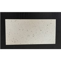 Have Stock White Solid Color Quartz Stone with Small Quartz Chips Non-porous