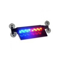 12W LED Auto LED Strobe Light with suction cups Blue Red ZXSL-V661