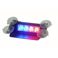 4W Blue &amp;amp; Red LED Visor Light LED Strobe light Warning light Green No.ZXSL-SV34