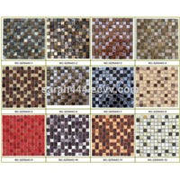 Glass resin and stone blends mosaic/glass metal mosaic