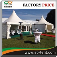 Outdoor 5x5m  pagoda wedding tent with clear windows for 20 people