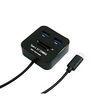 USB 3.1 Type C to USB 3.0 HUB with SD & T/F Card Reader Combo