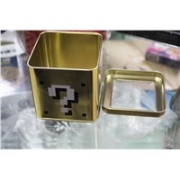 watch tin clear lid cube