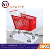 Light weight Plastic basket trolley frame with different capacity