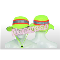 High visibility hat with reflective tape H201511