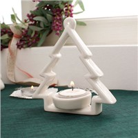 Ceramic Christmas Tree Candle Holders, tea light holders