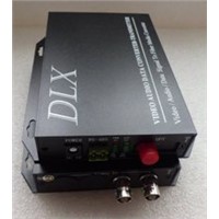 DLX-DVOP02-E 2chs video+1ch reverse PTZ RS485 to fiber optical transmitter and receiver