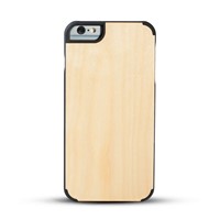 wood phone case solid phone protective cord back high quaility Iphone6/6P Maple