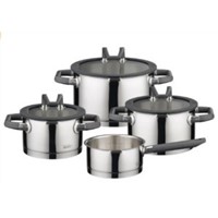 30005 ELO Premium Black Pearl Stainless Steel 7-Piece Cookware Set