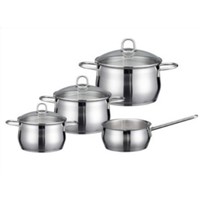90604 ELO Platin Stainless Steel 7-Piece Cookware Set With Energy Saving Encapsulated Bottom,