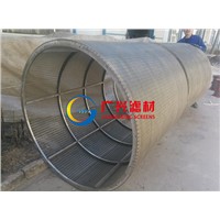 SS304  rotary drum screen with external flow