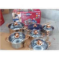 FRACIL Cookware Inoxcidable Steel 12 pcs