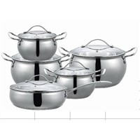 ILKO stainless steel apple shape cookware set 10pcs