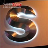 illuminated electroplated molding acrylic channel letter signs