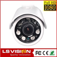 LS Vision Motorized Lens IP Waterproof 2MP HD Bullet IP Cameras with Full Function Optional