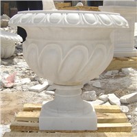 Marble Sculpture Granite Flowerpot Sculpture