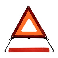 High visibility day &amp;amp; night safety warning triangle for car use
