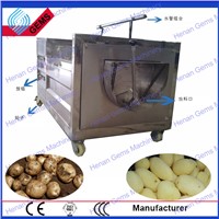 Industrial potato washing and peeling machine